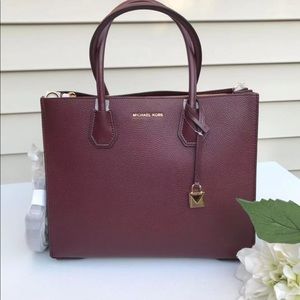 Mercer Large Acrdion Convertible Leather Tote